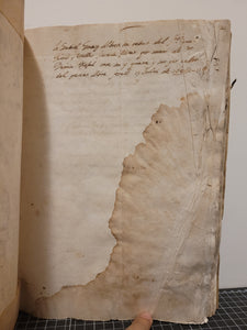 Manuscript of Delivery Notes for Mag.h Miguel Reus and Valles de Sollerich, 1682