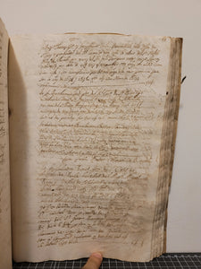 Manuscript of Delivery Notes for Mag.h Miguel Reus and Valles de Sollerich, 1682