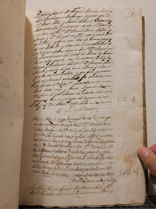Manuscript of Delivery Notes for Lords Don March Reus Valles and Berga Don Miqul Fon., 1744