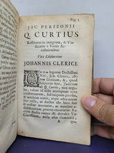 Load image into Gallery viewer, Petri Francii Orationes; Bound With; Oratio in funere... Magnae Britanniae; Bound With; Ulrici Huberi de calumnia centum... Jacobi Perizonii; Bound With; Q. Curtius Rufus, 1692/1695/1693/1703. Sammelband of Devotional and Historical Works
