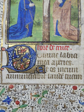 Load image into Gallery viewer, The Crucifixion. Miniature From an Illuminated Manuscript Book of Hours, Circa 1450-1475