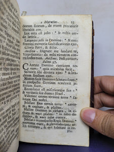 Officium Beatae Mariae Virginis. S. Pii V Pontificis Maximi jussu editum, et Urbani VIII auctoritate recognitum, 1761. Book of Hours