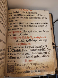 Psalterium Dauidicum Dispositum per Hebdomadam Iuxta Romanum Regulam Ad Usum FF. Min. S. Fran. Capucc. Pars Verspertina, 1748. Stenciled Manuscript Psalter on Paper, Enhanced with Hand Drawn Illustrations and More