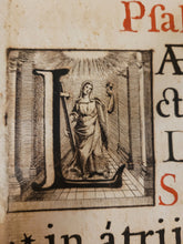 Load image into Gallery viewer, Psalterium Dauidicum Dispositum per Hebdomadam Iuxta Romanum Regulam Ad Usum FF. Min. S. Fran. Capucc. Pars Verspertina, 1748. Stenciled Manuscript Psalter on Paper, Enhanced with Hand Drawn Illustrations and More