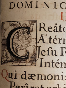 Psalterium Dauidicum Dispositum per Hebdomadam Iuxta Romanum Regulam Ad Usum FF. Min. S. Fran. Capucc. Pars Verspertina, 1748. Stenciled Manuscript Psalter on Paper, Enhanced with Hand Drawn Illustrations and More