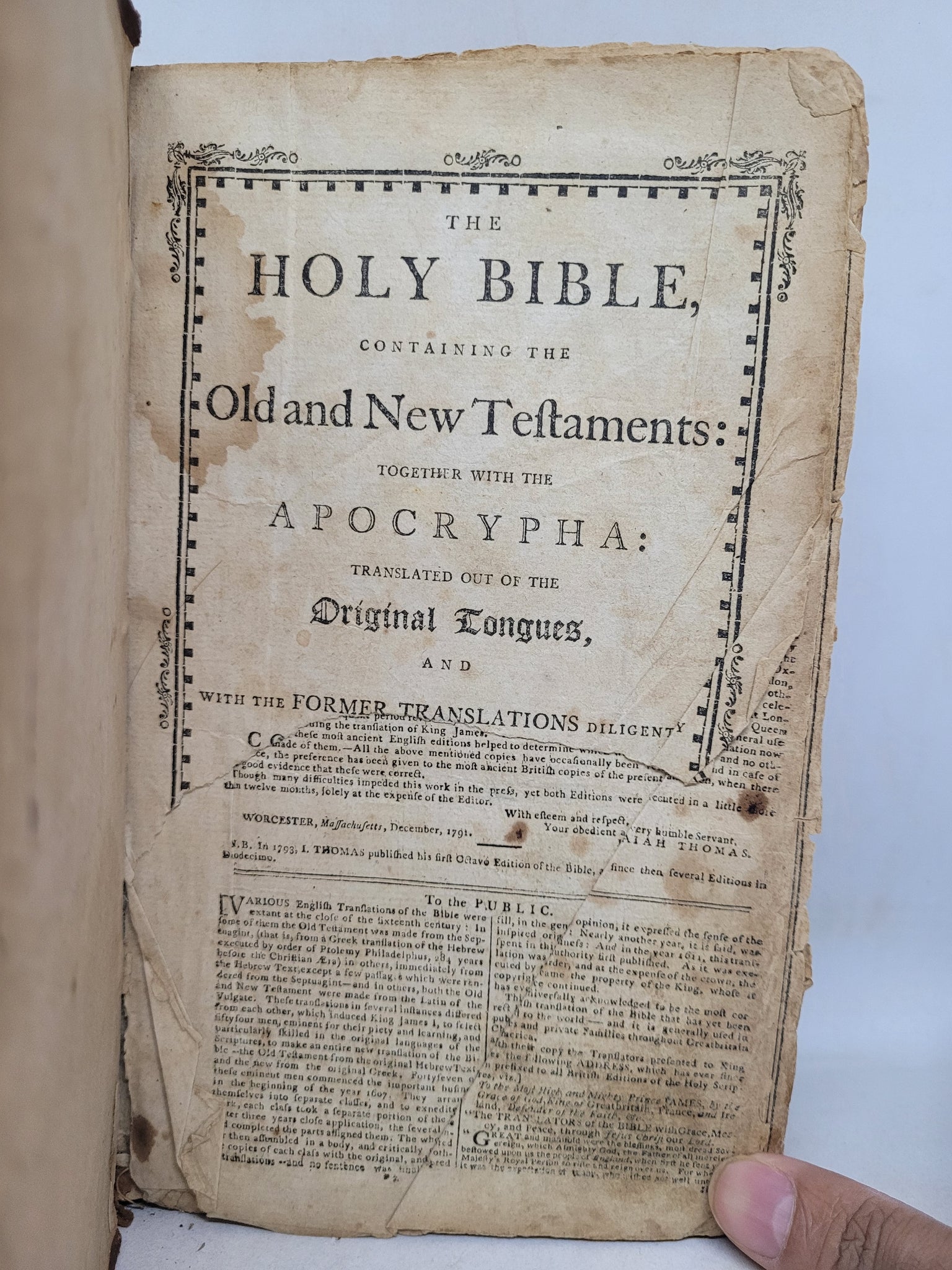 The Bible and Holy Scriptures conteined in the Olde and Ne…