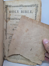 Load image into Gallery viewer, The Holy Bible, Containing the Old and New Testaments, Together with the Apocrypha, 1802. Second Worcester Edition