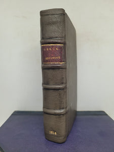 He Kaine Diatheke. Novum Testamentum, 1814