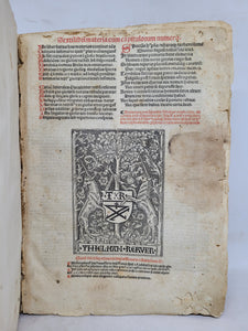 Sexti Libri Materia Cum Capitolorum Numero; Bound With; Clementinarum Materia; Bound With; Extrauagantes xx Johanis xxii; Bound With; Extrauagantes Communes, 1510/1511(?) Sammelband of Early Law Works, All Printed by Thielmann Kerver