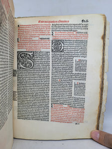 Sexti Libri Materia Cum Capitolorum Numero; Bound With; Clementinarum Materia; Bound With; Extrauagantes xx Johanis xxii; Bound With; Extrauagantes Communes, 1510/1511(?) Sammelband of Early Law Works, All Printed by Thielmann Kerver