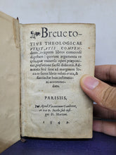 Load image into Gallery viewer, Breve Totius Theologicae Veritatis, 1549