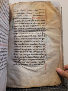 Missal Containing Prayers for Advent and the Votive Mass, Circa 1150-1200. Likely Northern England. Substantial Gathering of a 12th Century Latin Manuscript on Vellum. With a Potential Connection to Fountains Abbey