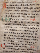 Load image into Gallery viewer, Missal Containing Prayers for Advent and the Votive Mass, Circa 1150-1200. Likely Northern England. Substantial Gathering of a 12th Century Latin Manuscript on Vellum. With a Potential Connection to Fountains Abbey