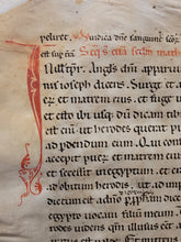 Load image into Gallery viewer, Missal Containing Prayers for Advent and the Votive Mass, Circa 1150-1200. Likely Northern England. Substantial Gathering of a 12th Century Latin Manuscript on Vellum. With a Potential Connection to Fountains Abbey