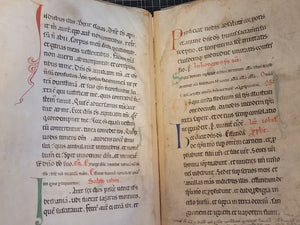***RESERVED*** Missal Containing Prayers for Advent and the Votive Mass, Circa 1150-1200. Likely Northern England. Substantial Gathering of a 12th Century Latin Manuscript on Vellum. With a Potential Connection to Fountains Abbey