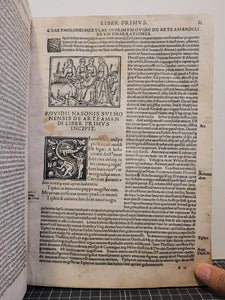 P. Ouidii Nasonis Libri de Arte Amandi & de Remedio Amoris; Bound With; Amorum Libri Tres, 1516/1518. Sammelband of Ovid Texts