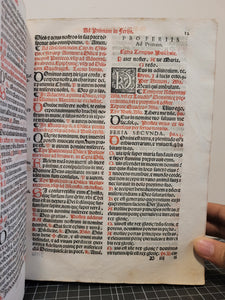 Pontificale Romanum. Ad omnes pontificias ceremonias, quibus nunc utitur sacrosancta Romana Ecclesia accomodatum, 1572. Beautiful Blind-Stamped Contemporary Binding