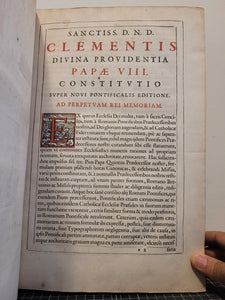 Pontificale Romanum Clementis VIII. Pont. Max. iussu restitutum atque editum, 1627