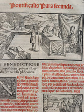 Load image into Gallery viewer, Pontificale Romanum. Ad omnes pontificias ceremonias, quibus nunc utitur sacrosancta Romana Ecclesia accomodatum, 1572. Beautiful Blind-Stamped Contemporary Binding