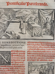 Pontificale Romanum. Ad omnes pontificias ceremonias, quibus nunc utitur sacrosancta Romana Ecclesia accomodatum, 1572. Beautiful Blind-Stamped Contemporary Binding