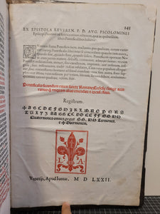 Pontificale Romanum. Ad omnes pontificias ceremonias, quibus nunc utitur sacrosancta Romana Ecclesia accomodatum, 1572. Beautiful Blind-Stamped Contemporary Binding