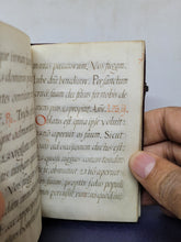 Load image into Gallery viewer, Sancti Bonaventurae de Passione Christi. Ad Matutinas, Circa 1575-1599. Near-Miniature Illuminated Manuscript Prayer Book on Parchment, Likely France