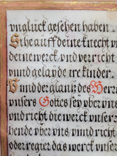 Load image into Gallery viewer, Inhalt dises Biechles sein etzliche Schöne Andechtige unnd tröstliche Psalmen, 1580. Illuminated Manuscript Book of Prayer on Parchment From Germany