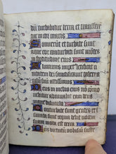 Load image into Gallery viewer, Book of Hours, Use of Paris, Circa 1420. Illuminated Manuscript on Vellum from France. From the Circle of the Boucicaut Master