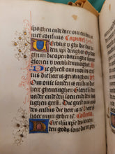 Load image into Gallery viewer, Book of Hours. Use of Rome, Circa 1460-1470. Flemish Use and written in Dutch. Illuminated Manuscript on Vellum from the Northern Low Countries