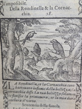 Load image into Gallery viewer, Vita di Esopo Frigio: alla quale di nuovo sono aggionte le Favole del medesimo Esopo, con molte altre d&#39;alcuni elevati igegni, ascendenti alle somma di 400, 1580
