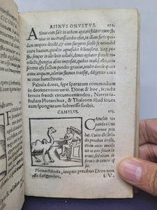 Fabulae Aesopi Iam Denvo Multo Emeendatius quam antea aeditae. Autore Ioachimo Camerario Pabergensi, 1557