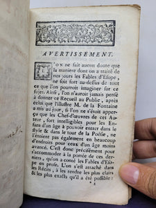 Les Fables d'Ésope: Mises en Francois, avec le sens moral en quatre vers, & des figures à chaque fable, 1777