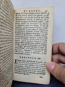 Vita di Esopo Frigio prudente e faceto favolatore, Circa 1680-1720