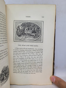 The Fables of Aesop and Others with designs on wood by Thomas Bewick, 1823. With a Facsimile Signature and "thumbprint" Receipt. No 643