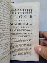 Load image into Gallery viewer, Eloges Historiques des Saints, avec les mistères de Nôtre-SeigneurSaint Thomas d&#39;Aquin, 1698. Tome 1 of 4