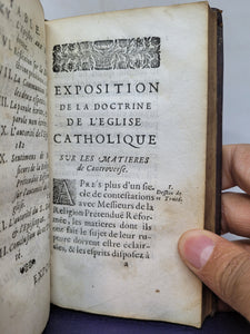 ***RESERVED*** Exposition de la Doctrine de l'Eglise Catholique sur les Matieres de Controverse, 1686