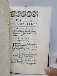 Divers Ecrits ou Memoires sur le livre intitulé Explication des maximes des saints etc.: sommaire de la doctrine de ce livre en latin et françois.....avec preface sur l'instruction pastorale donnée à Cambray le 15 de septembre 1697, 1698