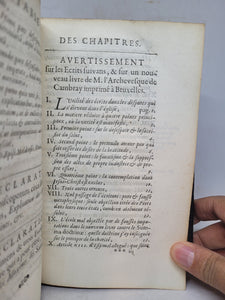 Divers Ecrits ou Memoires sur le livre intitulé Explication des maximes des saints etc.: sommaire de la doctrine de ce livre en latin et françois.....avec preface sur l'instruction pastorale donnée à Cambray le 15 de septembre 1697, 1698