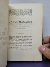 Load image into Gallery viewer, La Dance Macabre des SS. Innocents de Paris d&#39;après l&#39;édition de 1484 précédée d&#39;une étude sur le cimetière, le charnier et la Fresque peinte en 1425. Orne de deux portraits graves sur cuivre, 1875