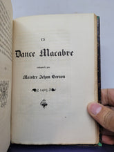 Load image into Gallery viewer, La Dance Macabre des SS. Innocents de Paris d&#39;après l&#39;édition de 1484 précédée d&#39;une étude sur le cimetière, le charnier et la Fresque peinte en 1425. Orne de deux portraits graves sur cuivre, 1875