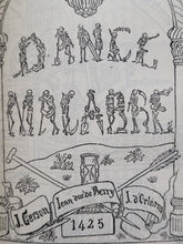 Load image into Gallery viewer, La Dance Macabre des SS. Innocents de Paris d&#39;après l&#39;édition de 1484 précédée d&#39;une étude sur le cimetière, le charnier et la Fresque peinte en 1425. Orne de deux portraits graves sur cuivre, 1875