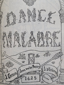 La Dance Macabre des SS. Innocents de Paris d'après l'édition de 1484 précédée d'une étude sur le cimetière, le charnier et la Fresque peinte en 1425. Orne de deux portraits graves sur cuivre, 1875