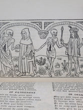 Load image into Gallery viewer, La Dance Macabre des SS. Innocents de Paris d&#39;après l&#39;édition de 1484 précédée d&#39;une étude sur le cimetière, le charnier et la Fresque peinte en 1425. Orne de deux portraits graves sur cuivre, 1875