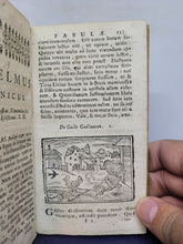 Load image into Gallery viewer, Aesopi Phrygis et Aliorum Fabulae Quorum Nomina Sequens Pagella Indicabit, 1718. Black Mold Warning