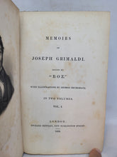 Load image into Gallery viewer, Memoirs of Joseph Grimaldi, 1838. First Edition, Second Issue. Original Publisher’s Cloth
