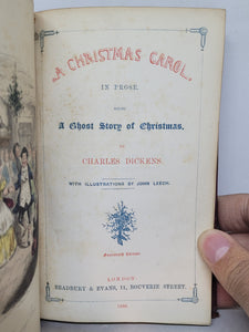 The Christmas Books: A Christmas Carol; The Chimes; The Cricket on the Hearth; The Battle of Life; The Haunted Man and The Ghost’s Bargain, 1860/1846/1845/1846/1848. With Two First Editions