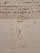 Load image into Gallery viewer, Order from Louis XVI to award Sieur Francois Jacques Dalmas the Order of Saint Louis. Manuscript on Paper with secretarial signature of Louis XVI and signature of his Minister of War, Louis Lebègue Duportail, February 23 1791