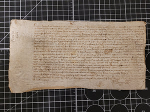 Medieval Charter for the Church of Saint-Jean-en-Grève(?). Manuscript on Parchment, 1438.