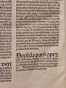 Opera. Prima and Secunda Pars; Bound with; Inventarium, 1494
