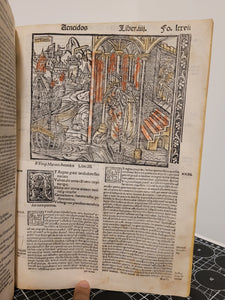 Vergilius com commentarijs. Opera Vergiliana: antea corrupta: con mendosa: nunc vero multorum exemplarium collatione in integrum restituta: docte: con familiariter exposita, 1519